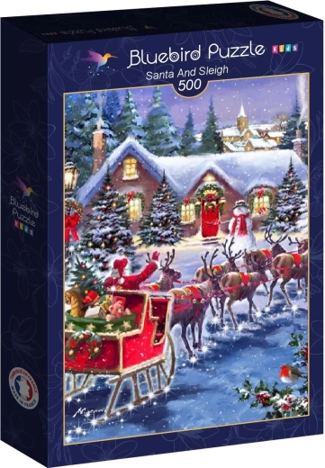 Puzzle Bluebird Traîneau du Père Noël 500 pièces
