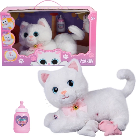 Chaton en peluche interactif Micka