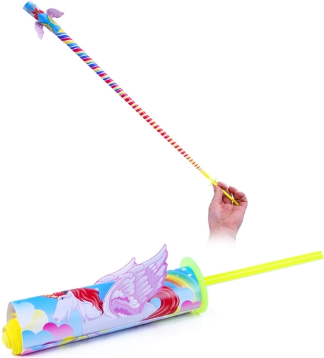 Yo-yo en papier rétractable avec licorne 20 cm - 1 pièce