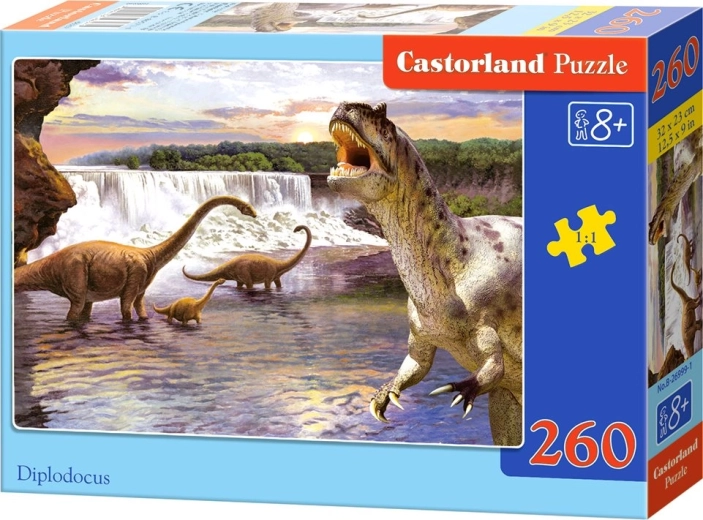 Puzzle pour enfants Diplodocus de 260 pièces
