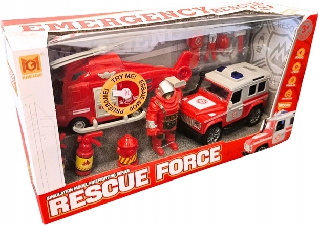 Rescue Force – set de secours pour enfants avec hélicoptère, SUV et figurine