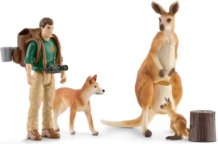 Set de kangourous Schleich – aventure dans le bush australien