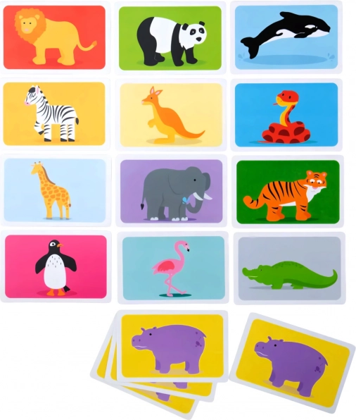 Jeu de cartes Snap ! Animaux sauvages