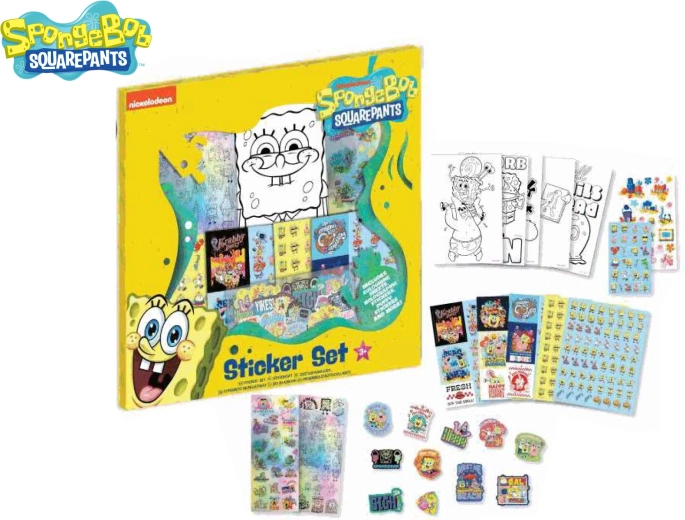 Lot d’autocollants SpongeBob (500 pcs)