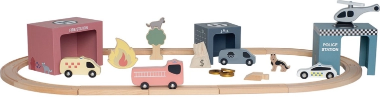 Jabadabado circuit de train en bois – secours