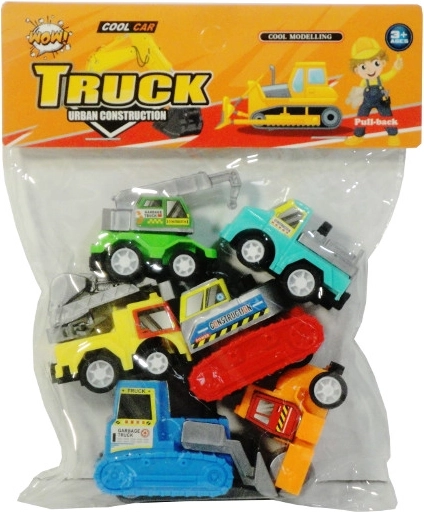 Véhicules de chantier à rétrofriction, 6 pcs