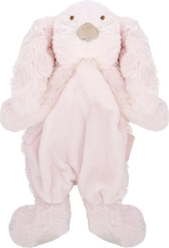 Doudou lapin en peluche rose 28 cm