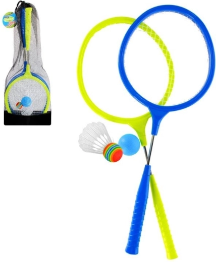 Set de badminton avec raquettes métalliques