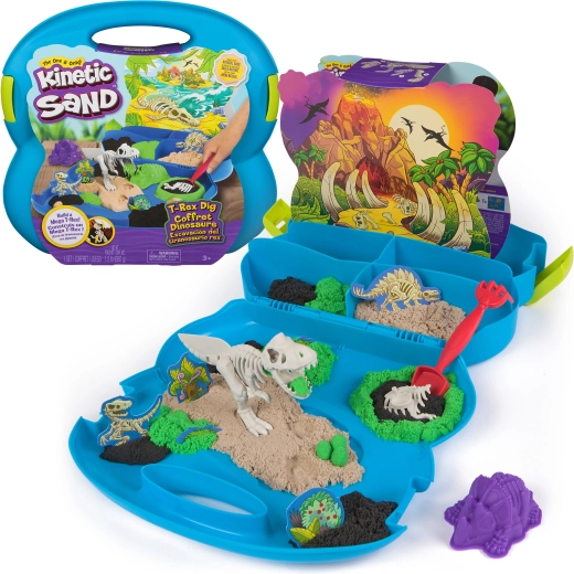 Kinetic Sand fouilles du T-rex dans une mallette
