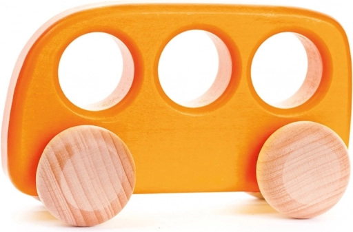 Bus en bois orange