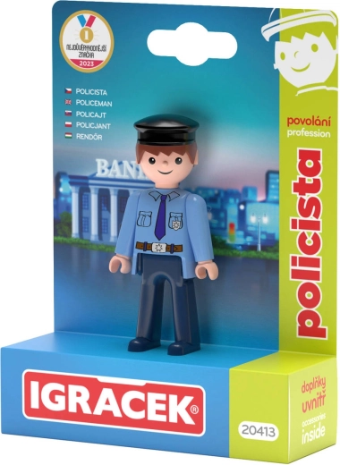 Efko Igráček policier – set métier figurine avec accessoires