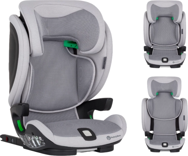 Petite&Mars siège auto elite fix pro i-size gentle grey air 100–150 cm