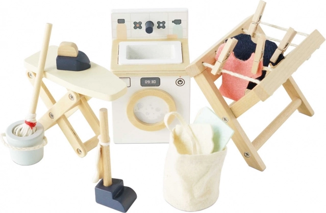 Le Toy Van mobilier de buanderie pour maison de poupées