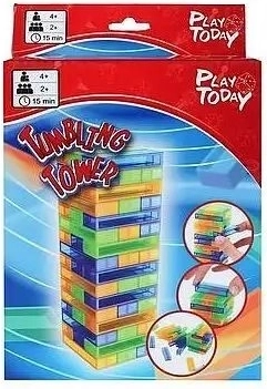Play Today tour empilable – jeu d’équilibre familial en blocs transparents