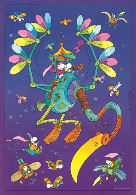 Puzzle Mordillo : panier 500 pièces