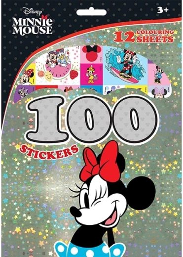 Minnie – set de 100 autocollants et coloriages