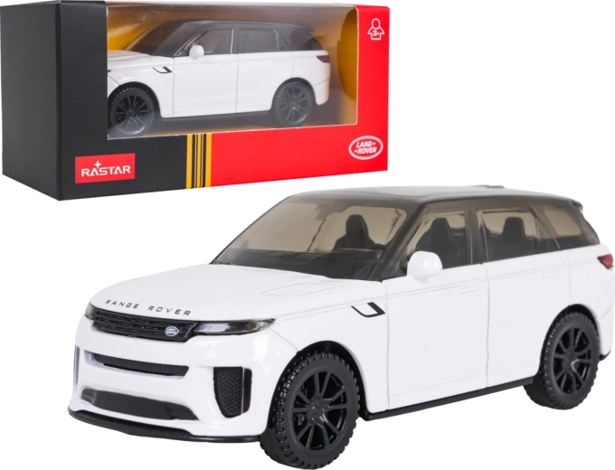 Modèle métallique Range Rover Sport SV RASTAR à l’échelle 1:43, blanc