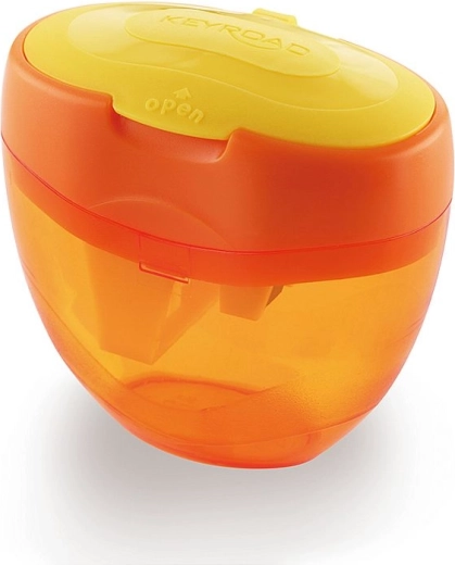 Taille-crayon Keyroad Tri Plus avec réservoir, orange