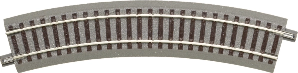 Roco geoLINE rail courbe R2 avec ballast intégré