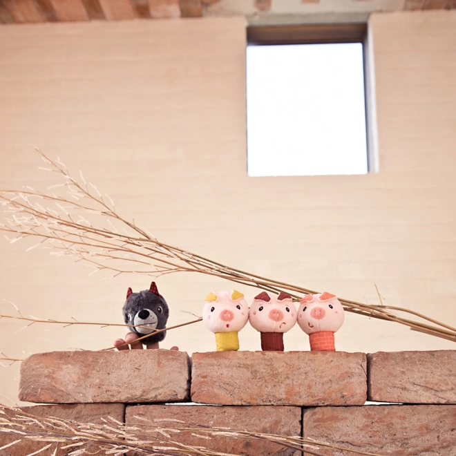 LILLIPUTIENS marionnettes à doigt – LES TROIS PETITS COCHONS