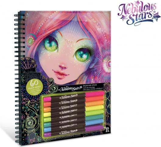 Livres à Colorier Nebulous Star avec Pages Noires