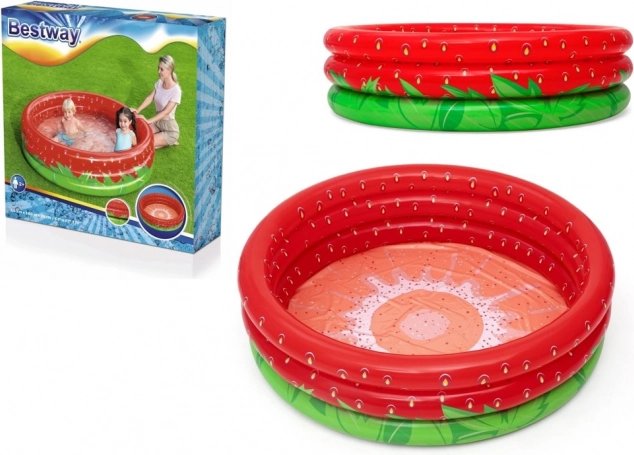 Piscine gonflable pour enfants fraise 160 × 38 cm BESTWAY