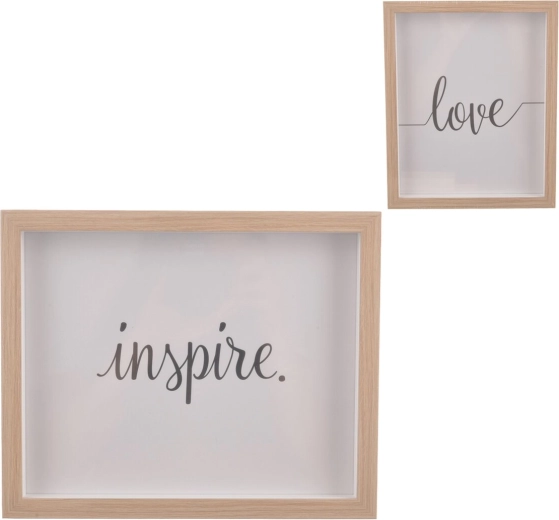 Cadre photo en bois beige 22 × 27 cm