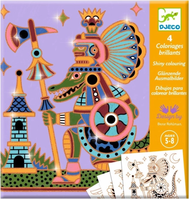 Livres de coloriage scintillants Égypte