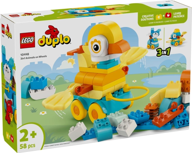 LEGO DUPLO 3-en-1 Animaux à roulettes
