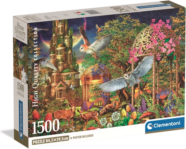 Clementoni puzzle 1500 pièces Jardin fantastique dans la forêt
