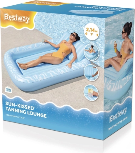 Bestway matelas gonflable Sun-Kissed avec appui-tête et porte-gobelet