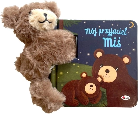 Mój przyjaciel miś avec un ours en peluche