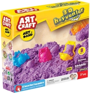 ART CRAFT sable cinétique pour fabriquer des animaux 500 g