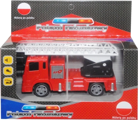 Voiture de secours avec module vocal polonais et lumières