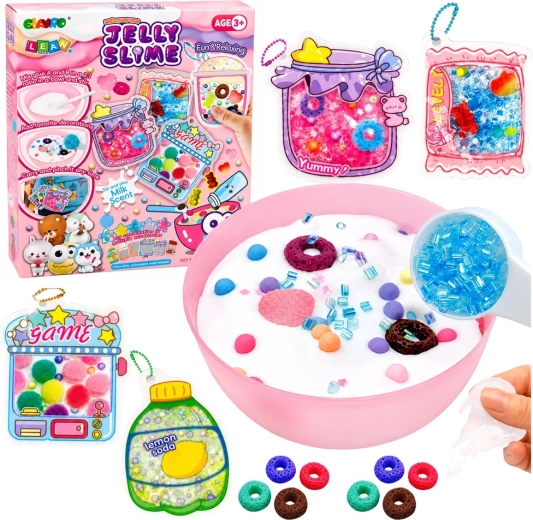 Kit créatif DIY pour fabriquer du jelly slime avec accessoires