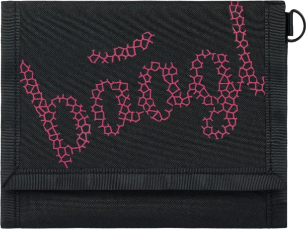 Portefeuille BAAGL noir avec broderie rouge