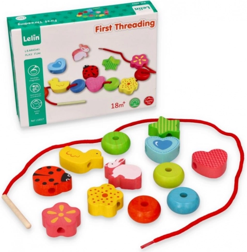 Perles à enfiler pour petits enfants