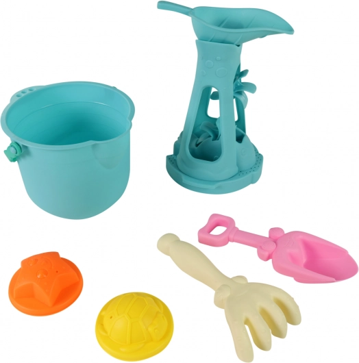 Ensemble de sable coloré avec moulinet