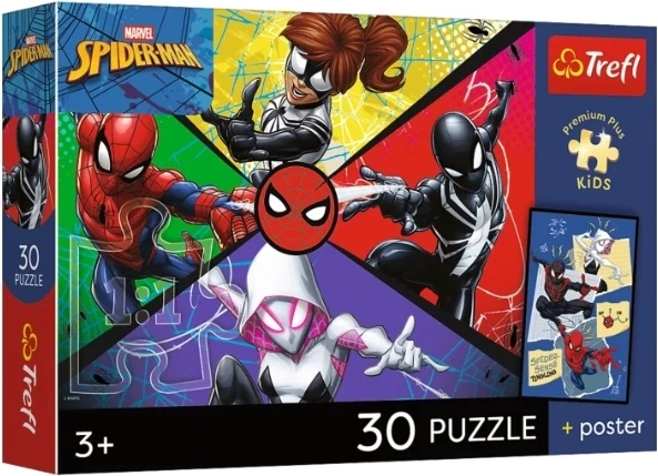 Puzzle pour enfants PremPlus Kids Pajęcza moc 30 pièces