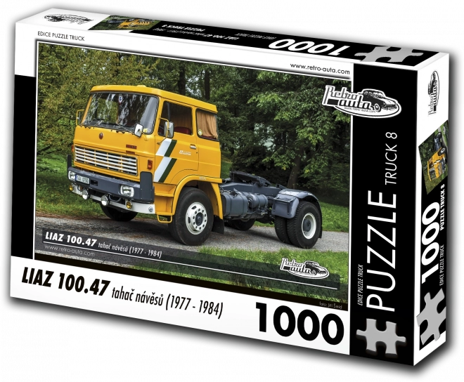 Puzzle Voitures rétro Truck LIAZ 100.47 tracteur de semi-remorques (1977–1984) – 1000 pièces