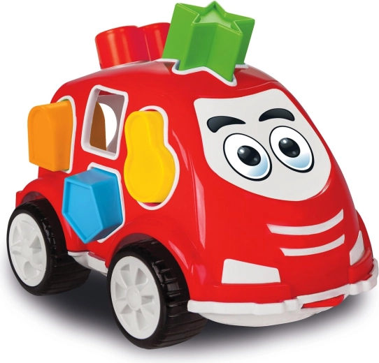 Voiture éducative Jamara – trieur de formes rouge
