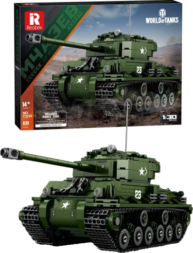 Maquette du char M4A3E8 Sherman World of Tanks 1:48 (839 pièces)