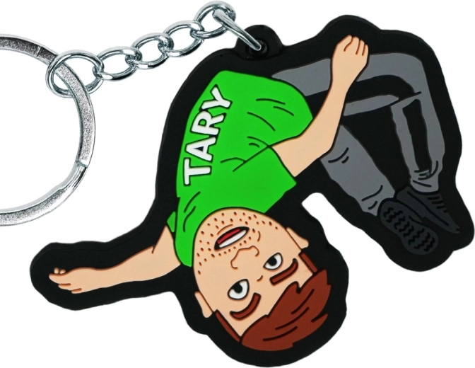 Porte-clés avec motif de Tara vert - 1 pièce