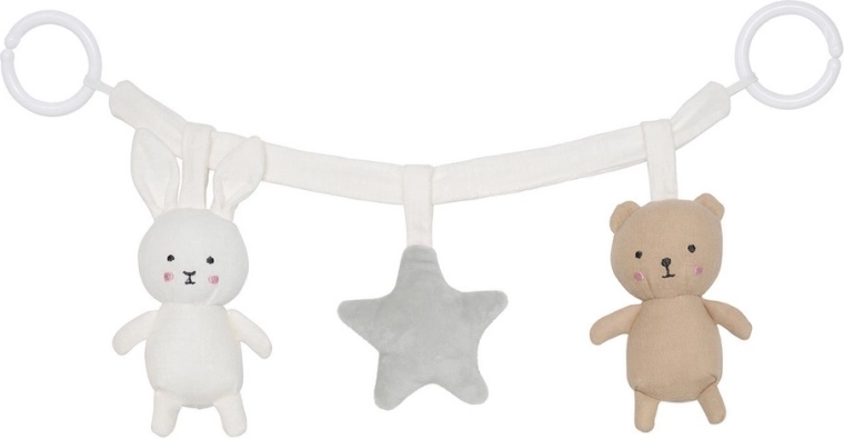 Jabadabado jouet pour poussette Teddy & Bunny