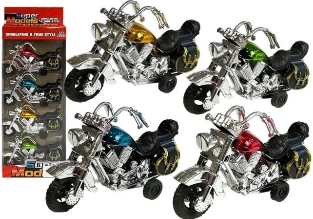 Ensemble de motos à mécanisme à friction, 4 pièces