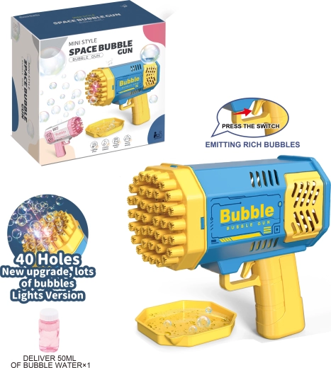 Pistolet à bulles Rocket avec 40 orifices