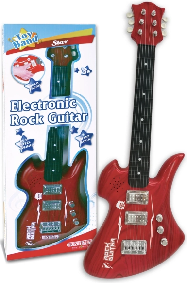 Guitare rock Bontempi rouge