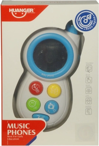 Téléphone coloré pour enfants avec mélodies et miroir