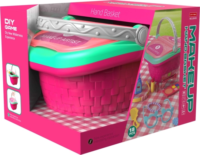 Set de jeu maquillage panier pour petites coquettes