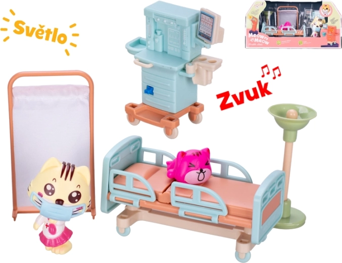 Set de cabinet vétérinaire avec lumière et son, 6 pièces